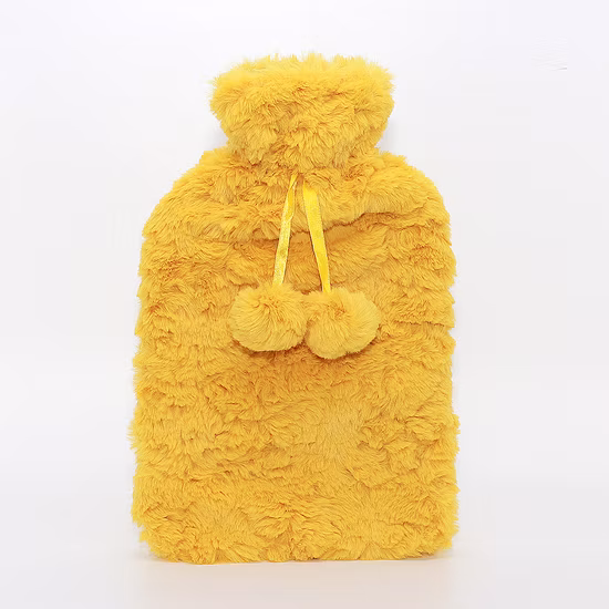 Borsa dell'acqua calda all'ingrosso con copertura in peluche Scaldamani Borsa in gomma impermeabile Borsa dell'acqua calda