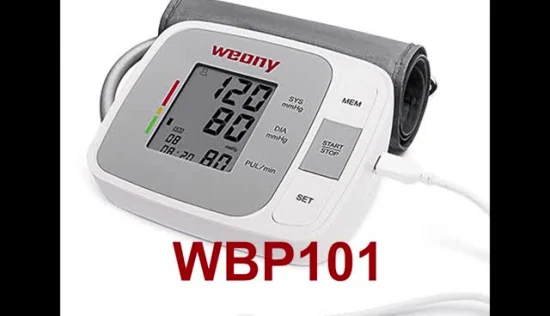 Monitor digitale della pressione arteriosa del braccio superiore Tonometro sanitario Sfigmomanometro Monitor portatili della pressione arteriosa