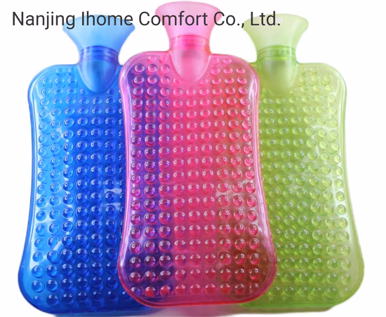 Copertura in pelliccia di lusso CE ISO con borsa dell'acqua calda in PVC lunga con collo standard britannico per il massaggio