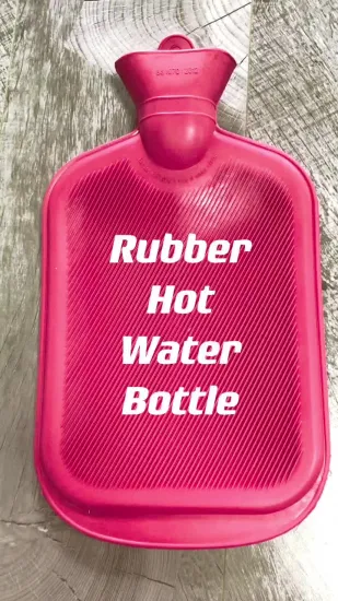 Borsa per bottiglia di acqua calda in gomma naturale all'ingrosso colorata con copertina alla moda